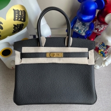 Hemres Birkin 30CM Togo CK89 Noir Gold Hardware