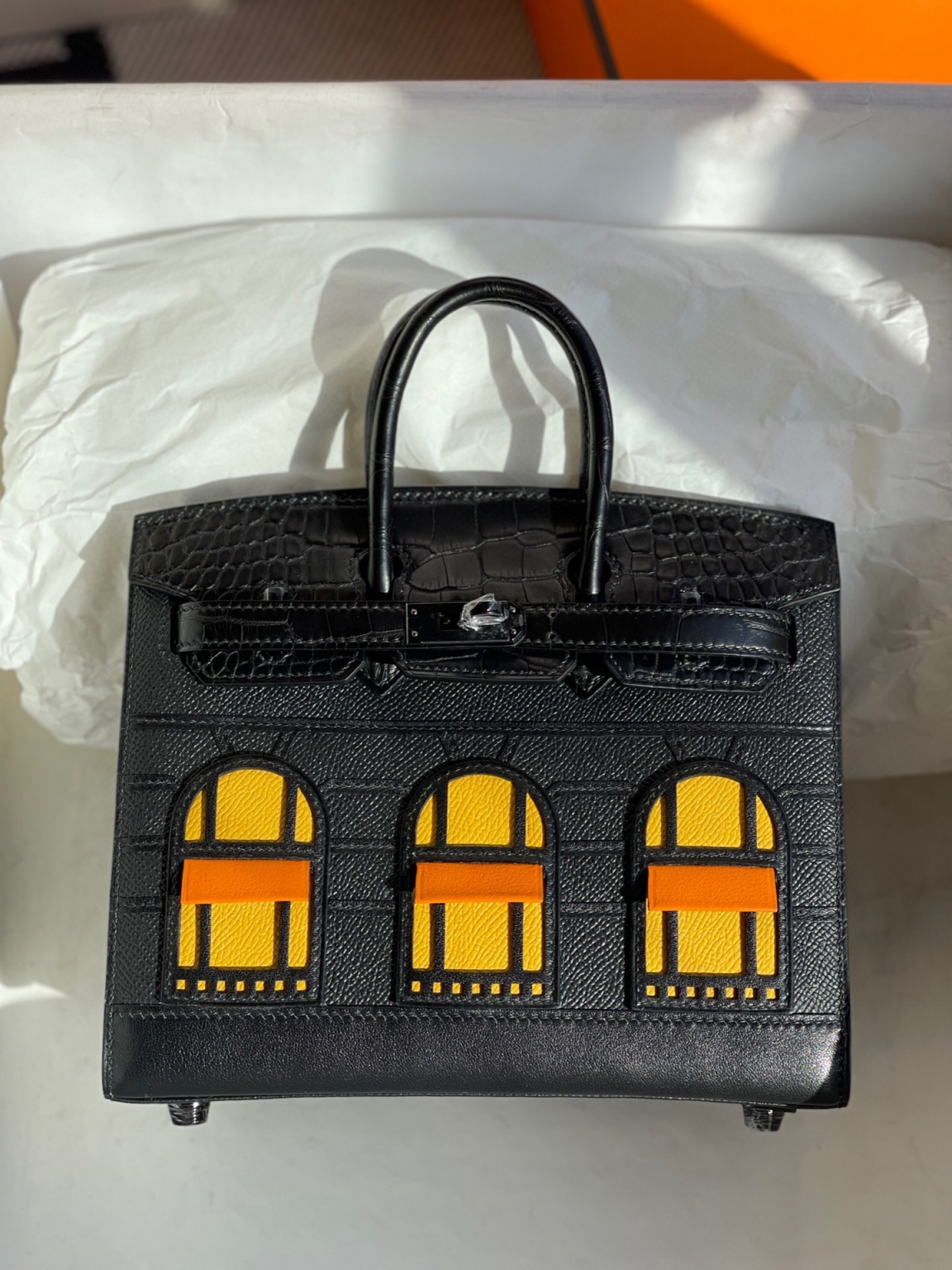 Hermes Birkin 20CM House Bags Nior So Black Limited Edition RepLadies