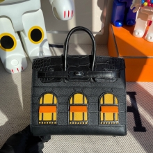 Hermes Birkin 20CM House Bags Nior So Black Limited Edition